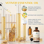 EVOKE OCCU Pure & Natural Vetiver Essential Oil for Skin, DIY, Candle and Soap Making - 4 Fl Oz
