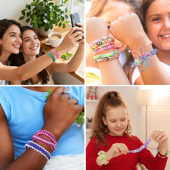 Friendship Bracelet Making Kit for Girls,Arts and Crafts for Kids Ages 8-12,String Maker Tool Gifts Toys for 6 7 8 9 10 11 12+ Year Old Girl On Christmas Birthday