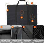 Cupohus Waterproof Art Portfolio Bag 25" x 37" for 24" x 36" Artworks with Outer Pockets and Handle, Student Carrying Storage Bag