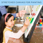 ESRICH Stretched Canvas for Painting, 8 Pack 9x12 Inch Canvas Value Pack,Primed Acid-Free Cotton Blank Canvases, Painting Canvas for Oil & Acrylic Paint.