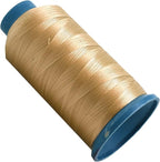 Mandala Crafts Bonded Nylon Thread Tan Heavy Duty Sewing Threads - 1500 YDs Size 69 210D T70 Tex 70 Thread for Leather Jeans Weaving Outdoor Marine Upholstery Threads