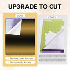 Tintnut Black Yellow Permanent Vinyl - 8 Sheets 12"x10"Gradient Adhesive Self Sticker, Ombre Glossy Self Sticker Water Proofing Vinyl Compatible with Cricut Or Silhouette