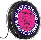 FANDAMEI 1mm Elastic String for Beading, Elastic Cord Stretchy for Bracelets Making, Stretch Bead Cord for Jewelry Making, Sturdy Thread for Bracelet Necklace Crafts Christmas DIY Elastic String Cord