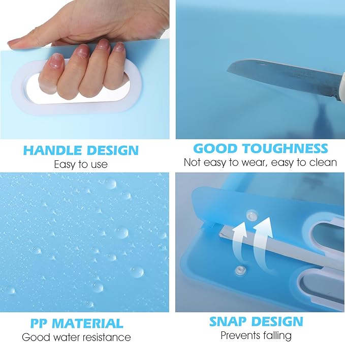 2 pcs Large Art Portfolio Case, Durable Large Portfolio Folder for Artwork, Drawing, Painting Storage, A3 & A4 Size, Blue