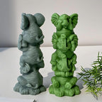 Elephant Molds Animal Resin Mold - Resin Casting Silicone Molds for Home Decor & Candle Making Wave Spiral Mold