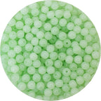 600pcs 6MM Mint Glass Beads Handcrafted Round Lampwork Smooth Loose Bracelet Beads for DIY Jewelry Making