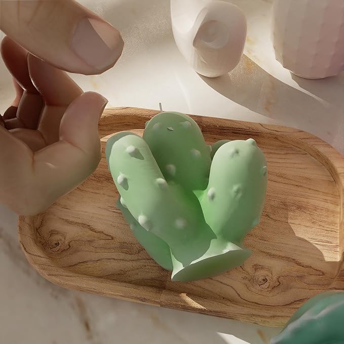 8 Pack Flower Succulent Candle Mold Resin Casting Silicone Molds for Home Decor & Candle Making Wave Spiral Mold