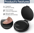 1 Pack Thumbprint Fingerprint Ink Pad Stamp Pad for Notary Supplies Identification Security ID Fingerprint Cards Law Enforcement Fingerprint Black Stamp Ink pad