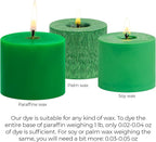 Green Candle Dye 2oz for Soy Candle Making – Highly Concentrated Candle Wax Dyes – Candle Shop Premium Color Dye Chips for Soy Wax, Beeswax, Paraffin