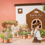 TIAMECH Romantic Trip to Garden PET Stickers - 120 Pcs Flower Pinking Dream Cherry Girls Design, Waterproof Sticker for Journaling & Scrapbooking, Junk Journal Supplies, Ephemera & DIY Crafts