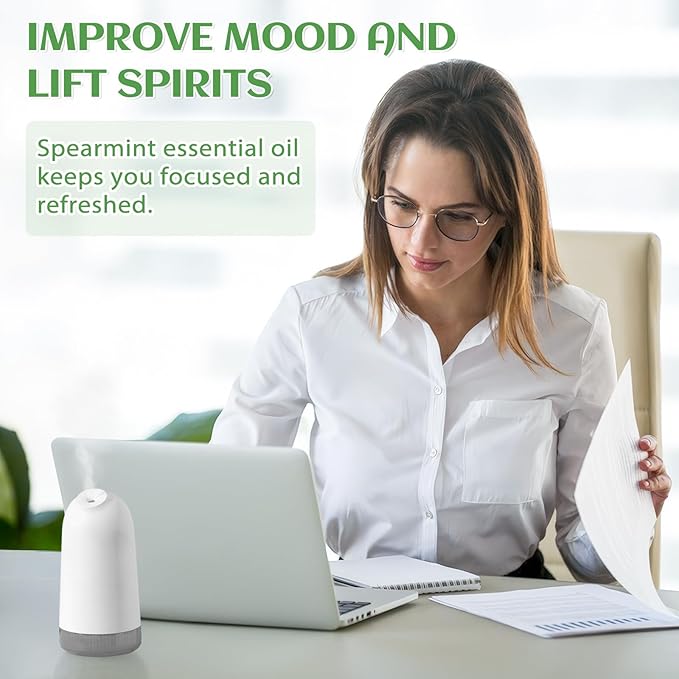 EVOKE OCCU Spearmint Oil for Inhibit Facial Hair Growth, Air Freshening, Added to Creams & Lotions - 4 Fl Oz