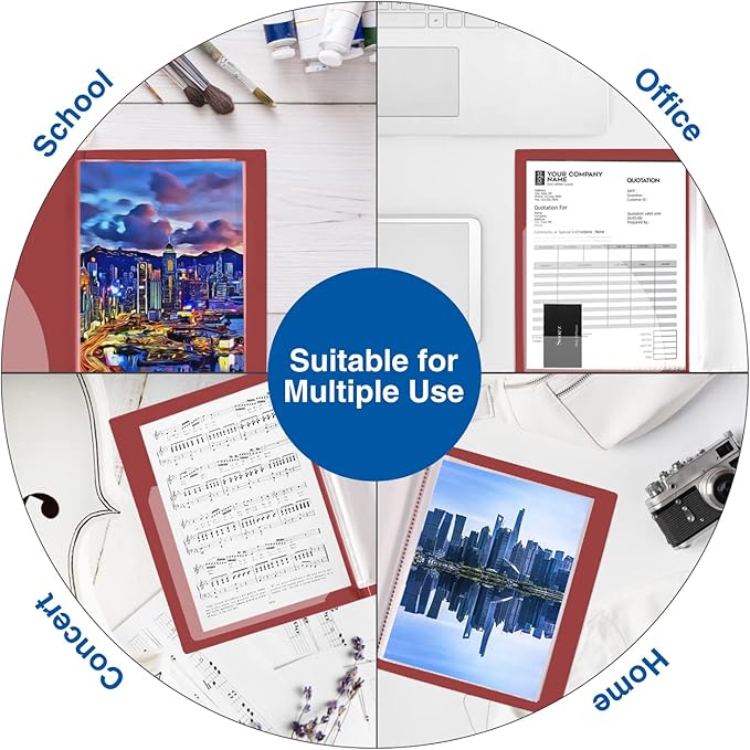 Sooez Art Portfolios 11"x17", Large Portfolio Folder with 30 Pockets & Black Inner Sheets, Display 60 Pages, 11 x 17 Presentation Book for Artwork Storage, Binder with Plastic Sleeves for Artist