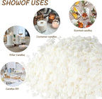 Natural Soy Wax for Candle Making 20 lb Bag, Soy Wax Flakes,DIY Candle