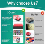 CraftyManor Masked Impression Mini Ink Pads for Stamps, Water Based Smudge Chalk Stamp Pad for Scrapbooking, Journaling, Card Making, DIY Craft Scrapbook Supplies for Adults (8 Colors)