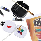 16-Well Empty Paint Organizer with Airtight Preservation, Each Cell Holds Up to 8ml of Paint Color for Easy Transportation, Small Lid Palette for Watercolor Gouache Acrylic Paint (Black)