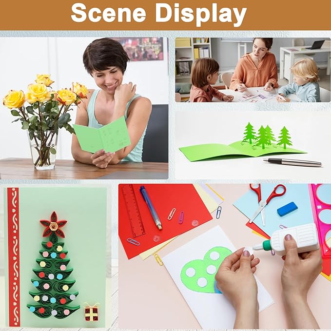 100 Sheets Light Green Cardstock 8.5 x 11 Certificates Paper, 200gsm/75lb Thick Card Stock Printer Paper for Cards Making, Thank You Card, Business Cards, Scrapbooking, Birthday Decorations