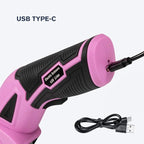 VLOXO Cordless Electric Scissors, Rechargeable Fabric Scissors with Safety Lock, 4.0V Rotary Cutter Multi-Cutting Tools, Cardboard Powerful Fabric Cutter for Carpet Leather Felt with Storage Box