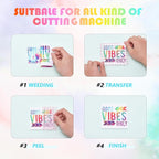 Tintnut Tie Dye Permanent Vinyl - 8 Sheets 12"x10" Swirl Patterned Permanent Adhesive Vinyl for Cutting Machine,Home Decor Self Sticker