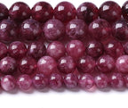 76PCS 10MM Natural Stone Kunzite Purple Jade Beads Round Loose Beads for Jewelry Making Bracelet 2 Strands 32"