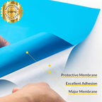 HTV Lake Blue Heat Transfer Vinyl Rolls 12 Inch by 8 feet Roll Iron on DIY for T-Shirt Easy to Cut & Weed for Heat Vinyl Design Glossy (8Ft, Lake Blue)