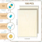 Minatee 36 Pcs Beginners Wooden Loom Notched Weaving Loom Basket Weaving Tools for Kids Adult Art Craft Activity Jewelry Motor Skills Crochet Knitting Sewing Teaching Educational, 6 x 9 in