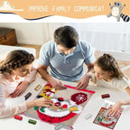 Latch Hook Kits for Adults - DIY Latch Hook Rug Kits for Kids, Crochet Kit for Beginners, Rug Making Kits with Printed Canvas, Gift Packaging. (Father Christmas, 20x20 inch)