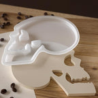 Skull Coaster Molds Spiral Wave Pillar Rotate Candle & Resin Mold - Resin Casting Silicone Molds for Home Decor & Candle Making Wave Spiral Mold