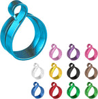 Crochet Tension Ring For Finger, Left & Right Handed Yarn Ring, Birthday Crochet Gifts For Crocheters, Knitters, Mother's Day Gifts For Mom, Grandma (Size 7-10, Turquoise)