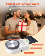 VEVOR Mini Pottery Wheel For Kids and Beginners, 6” Turntable, Two-way Rotation, Adjustable Speed, Complete Pottery Set with Clay Art Supplies Sculpting Tools, Craft Gifts for Kids Teens Adults, White