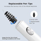 Thread Burner with A Replacement Tip, Rechargeable Thread Zapper Tool, Cautery Pen, Sewing Supplies for Beading Jewelry Making DIY Melting Knotting, Bracelet Making, Leather Work, Ribbon Cut