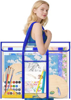 30 x 24 Inch Art Portfolio Case, Portfolio Folder for Artwork, Posters Storage Bag with Pocket and Handle Waterproof Art Portfolio Bag for Poster, Scrapbook, Keepsake and Bulletin Board