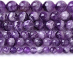 120PCS 6MM Purple Amethyst Dream Lace Beads Natural Quartz Crystal Stone Loose Beads for Jewelry Making DIY Bracelet Grade A+
