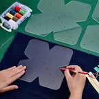 AHANDMAKER 3pcs Bowl Cozy Template Set 8/10/12 Inches Acrylic Sewing Pattern Transparent Quilting Ruler Safe Quilting Templates for DIY Crafts Family Meals Christmas Thanksgiving Home Decor