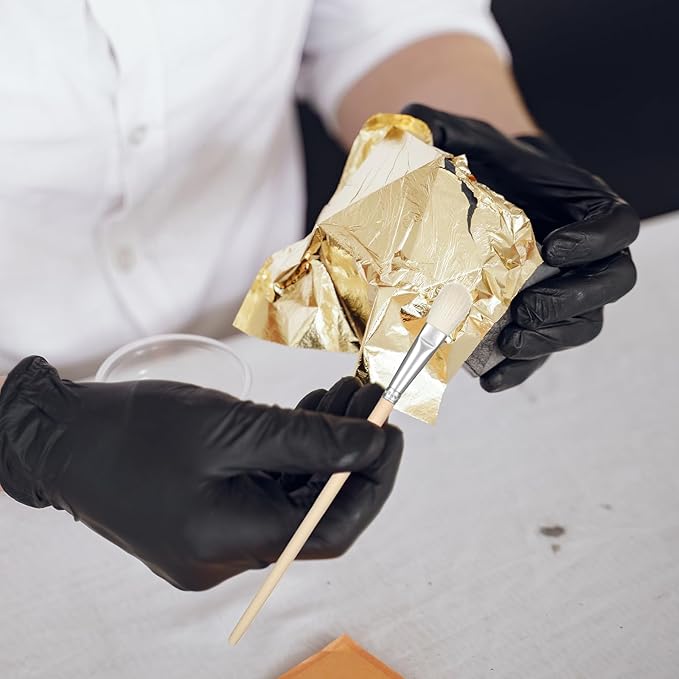 10 PCS Pottery Glaze Brushes Glazing Goat Hair Blending Brush Painting Ceramic Brushes Paintbrush Underglaze Brush Art Paintbrush Tool for Canvas Oil Pottery Canvas