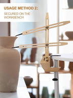 BKALEME Pottery Throwing Gauge, 2 Ways to Install, Compact Clip-on Pottery Throwing Stick, Pottery Ceramics Clay Tool for Making Repeat Forms, for Pottery Wheel & Forming Machine