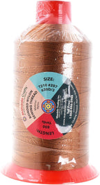 Mandala Crafts Bonded Nylon Thread Bourbon Brown Heavy Duty Sewing Threads - 800 YDs Size 207 630D T210 Tex 210 Thread for Leather Jeans Weaving Outdoor Marine Upholstery Threads