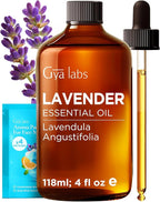 Gya Labs Lavender Essential Oil - 4 Fl Oz - for Hair, Skin, Diffuser, Aromatherapy & DIY Candle Making Scent