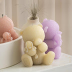 Suture Bear Doll Bear Candle Animal Resin Casting Making Molds Silicone Mold for Candle Home Decorate Candle Making 3D Animal Mold