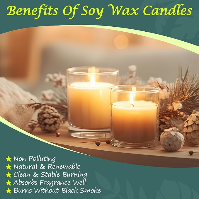 SWIGRANCE Soy Wax Pellets 2LBS / 908g, Natural Soy Candle Wax Candle Making Supplies, for Making Pillars, Container and Molded Candles, Cire de SOJA