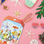 GLOBLELAND Fish Tank Shaker Cutting Dies Coral Shell Metal Die Cuts Water Plants Page Cutting Embossing Templates for Scrapbooking Crafts Paper Cards Making