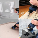 25W Engraving Pen, 6 Speed Power Engraving Tool, Handheld Engraver Pen with Tungsten Carbide Steel Bits for Wood Metal Glass Professional Etching Tool