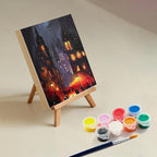 8 Pack 6 x 8 inch Wood Panel Boards,Unfinished Wood Frames for DIY Art Projects, Square Canvas for Painting, Pouring, Arts Use with Oils, Fall Halloween Decorations Panel Canvas