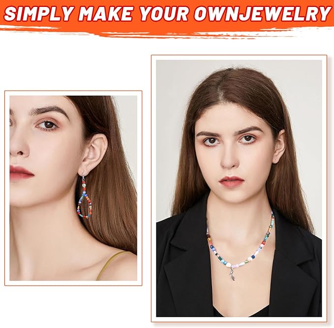 Assorted Glass Crystal Beads for Jewelry Making,DIY Lamp Work, Glass Spacer Beads Colorful Clear Electroplated Color Crystal Beads, Colorful Assortment Bulk Mix, Half Pound