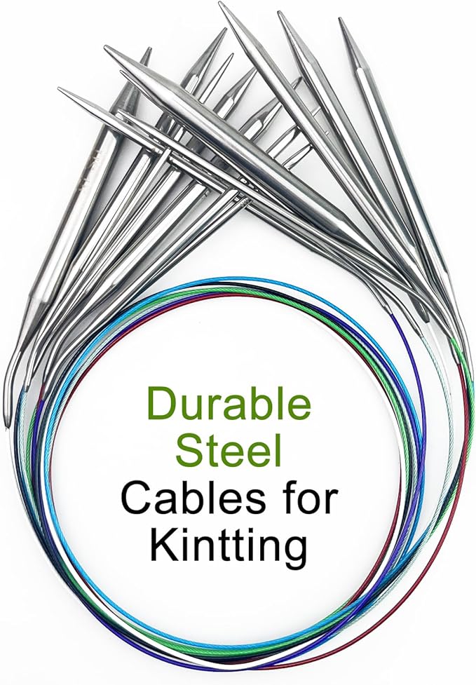 10 mm Circular Knitting Needles US15 |40 inches/100 cm | Suitable for Beginners to Knit Sweaters, Scarves, Blankets and Other Projects!