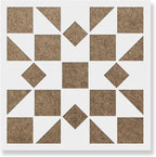 Kaleidoscope Quilt Block Stencil - Homemade & Wallpaper Stencils, Quilting