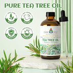 EVOKE OCCU 100% Pure Tea Tree Oil, for Skin, Face, Toenails, Add to Body Wash, Soap, Foot Soak - 4 FL Oz