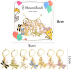 DoreenBeads Stitch Markers for Crocheting and Knitting, Alloy Enamel Crochet Marker Crochet Gifts for Knitting Weaving Sewing Accessories Quilting Jewelry Making