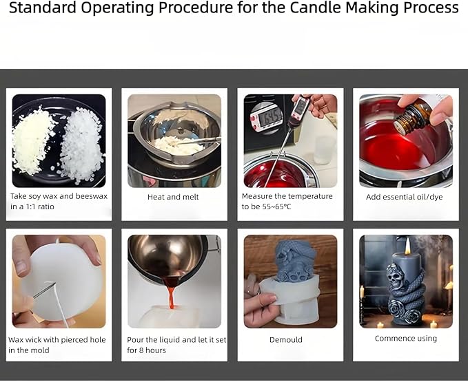 Snake Skull Silicone Mold, Cylinder Candle Mold with Coiling Snake for Halloween Candle Making, Resin, Clay Craft, Aromatherapy Gypsum, Home Decor (Snake and Skull C)