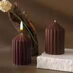 2 Pack Stripe Cylinder Pillar Spiral Candle Resin Mold - Resin Casting Silicone Molds for Home Decor & Candle Making Wave Spiral Mold