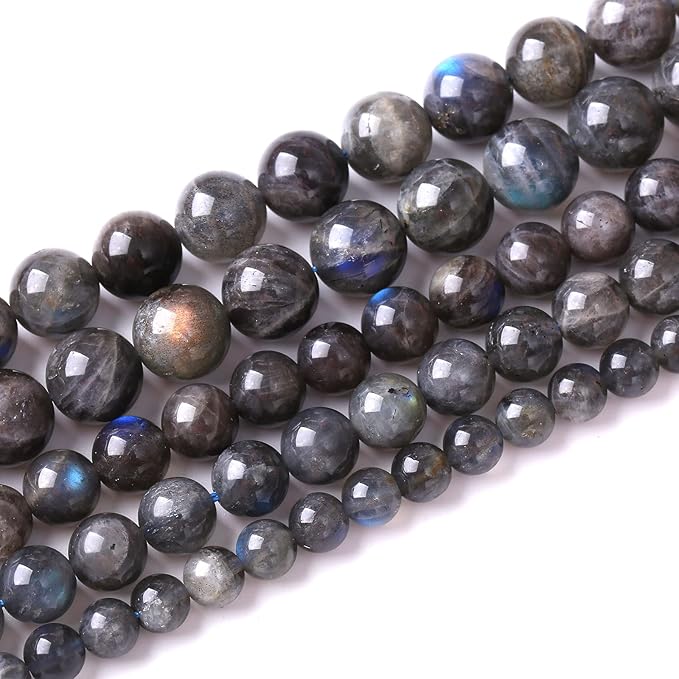 8mm 45pcs AAA Natural Labradorite Gemstone Beads for Jewelry Making Crystal Energy Stone Healing Power DIY Bracelet Necklace 15"
